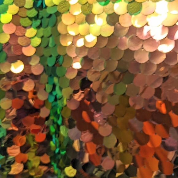 NWT ZARA Short Sequin Paillette Skirt L - Picture 4 of 11